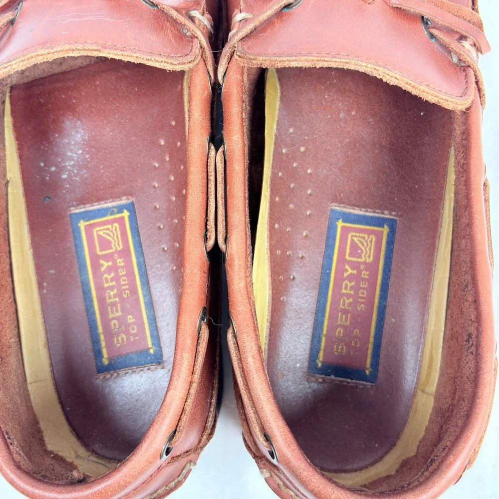 Sperry Top-Sider Men Brown Leather Kiltie Tassel Loafers Boat Shoes 11 M Preppy